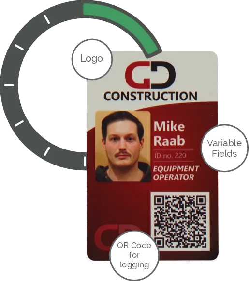ID card design for time & attendance 